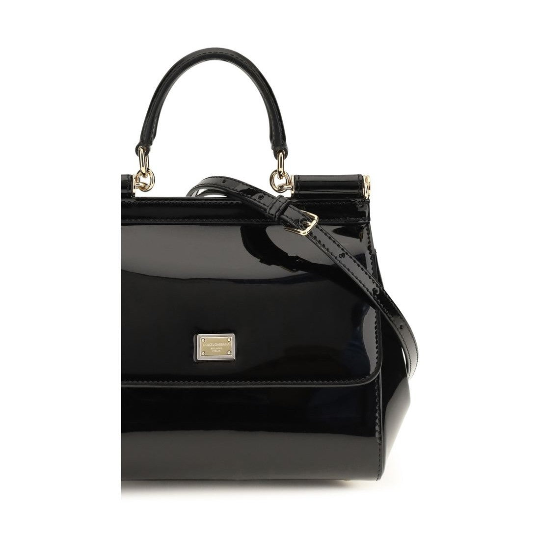 Black Calf Leather Bos Taurus Handbag