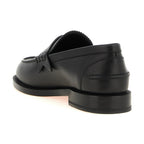 Black Calfskin Slip-On Loafers