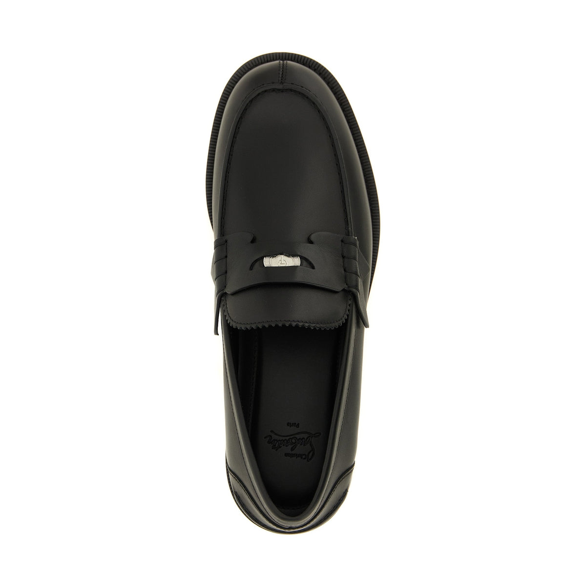 Black Calfskin Slip-On Loafers