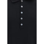 Black Cotton Polo Shirt