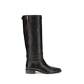 Black Calf Leather Bos Taurus Ankle Boots