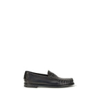 Black Calf Leather Bos Taurus Slip-On Loafers