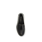 Black Calf Leather Bos Taurus Slip-On Loafers