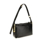 Black Calf Leather Bos Taurus Shoulder Bag