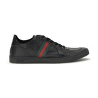 Black Calf Leather Bos Taurus Low Top Sneakers