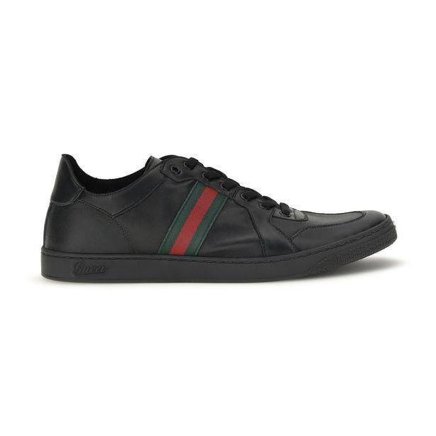 Black Calf Leather Bos Taurus Low Top Sneakers