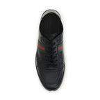Black Calf Leather Bos Taurus Low Top Sneakers