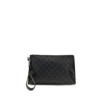 Black Fabric Shoulder Bag