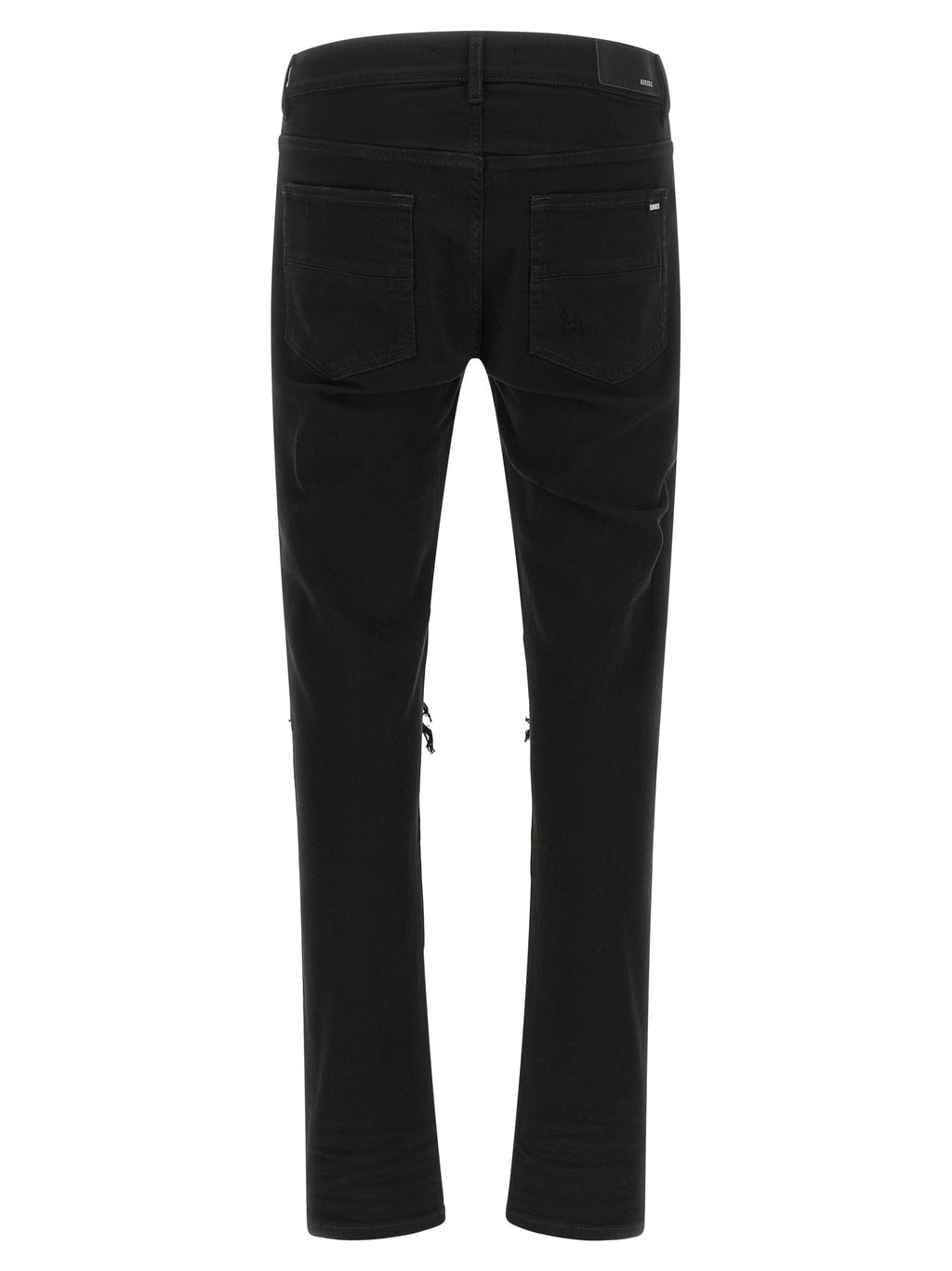 Black Cotton Slim Fit Jeans