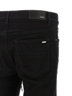 Black Cotton Slim Fit Jeans