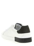 White Calfskin Low Top Sneakers