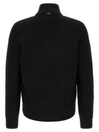 Black Wool Full-Length Jacket