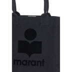 Black Cotton Shoulder Bag
