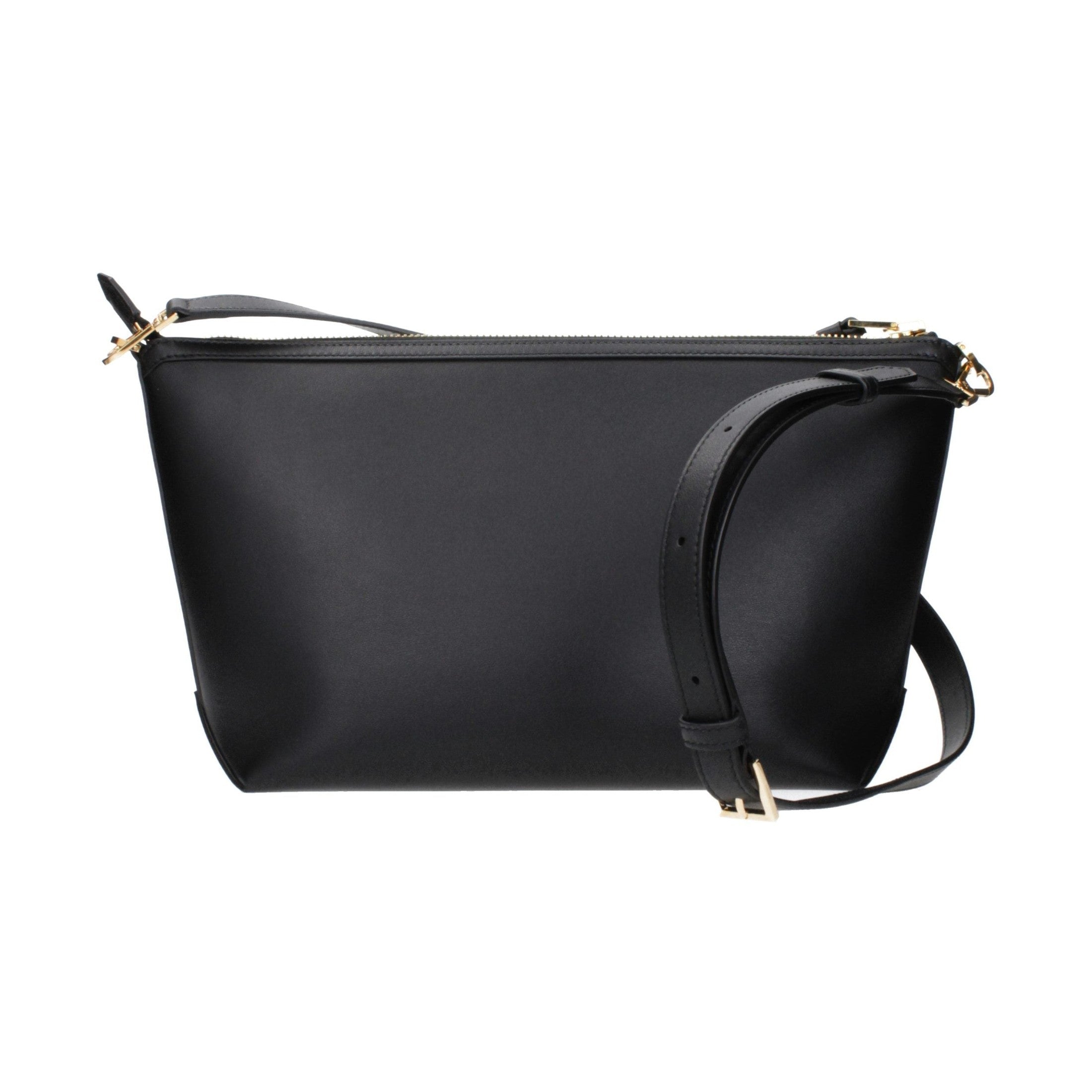 Black Leather Crossbody Bag