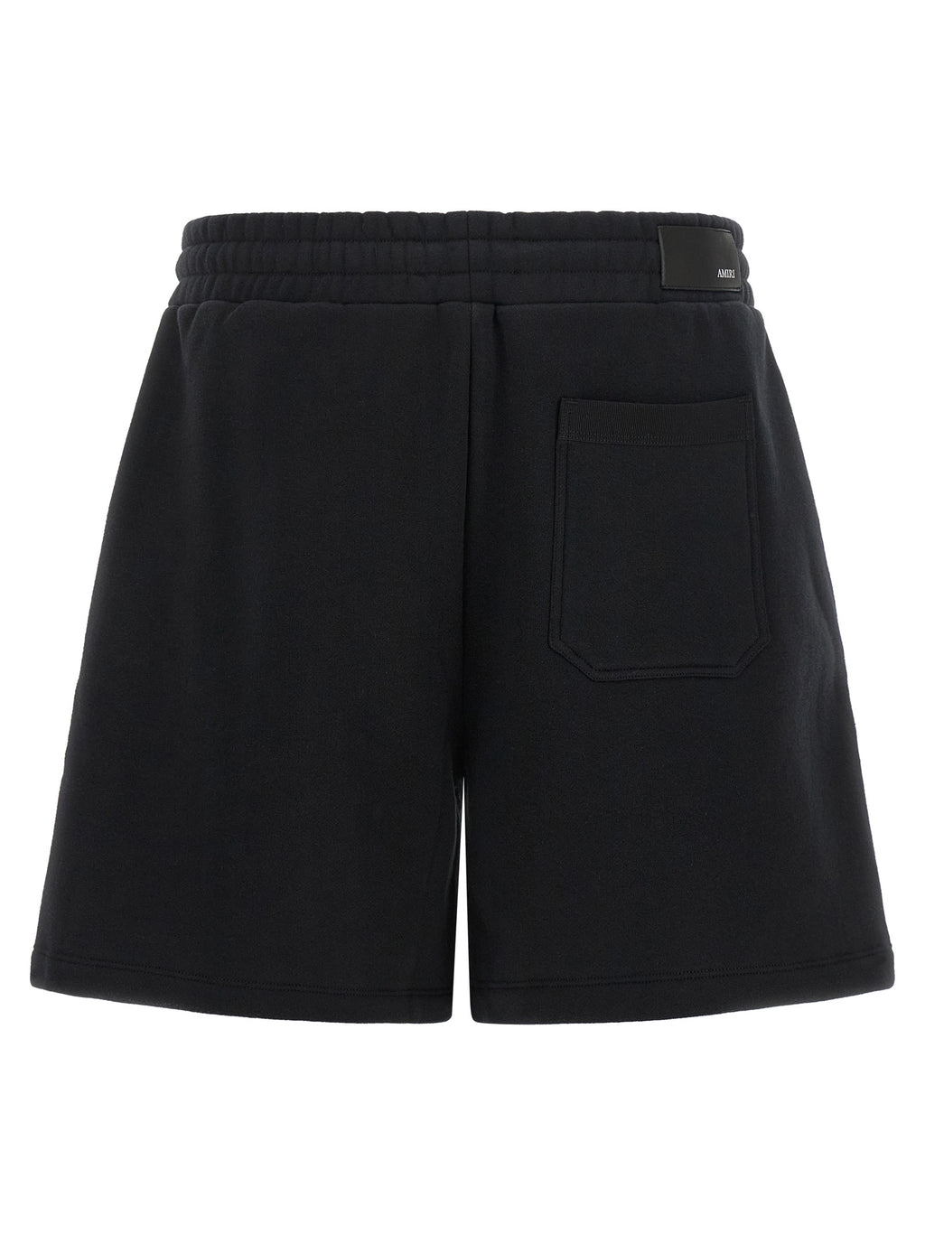 Black Cotton Bermuda Shorts