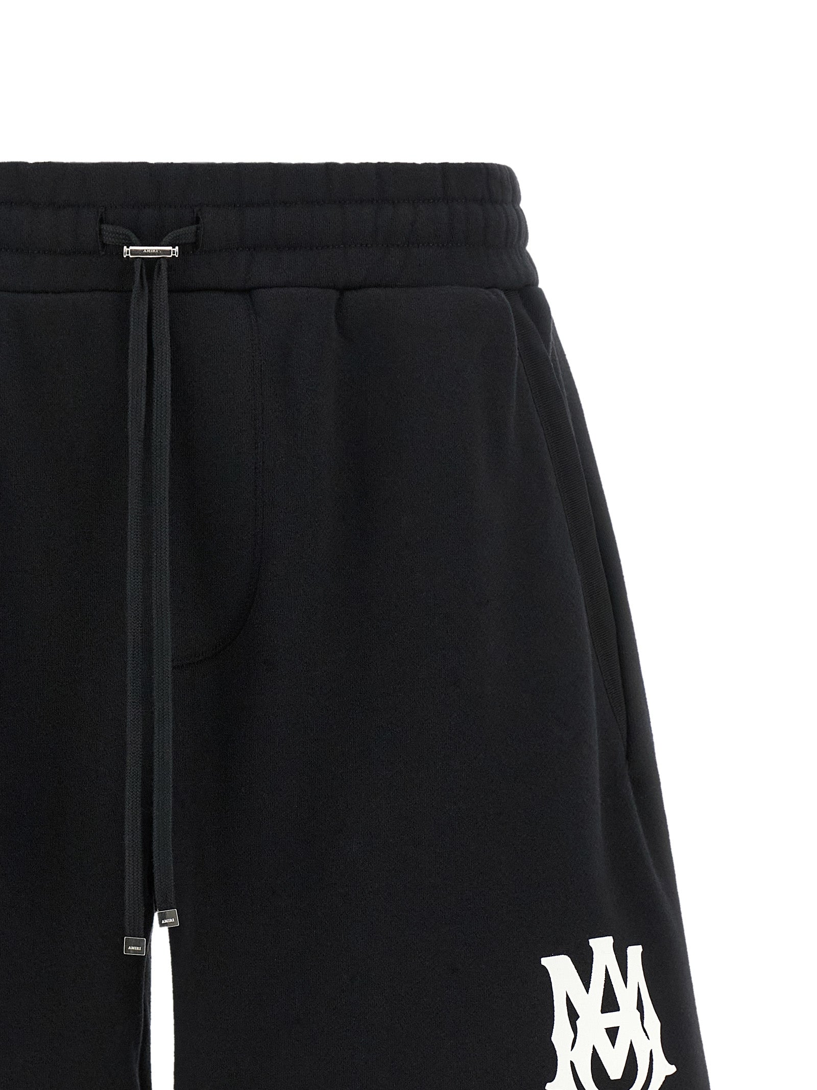 Black Cotton Bermuda Shorts