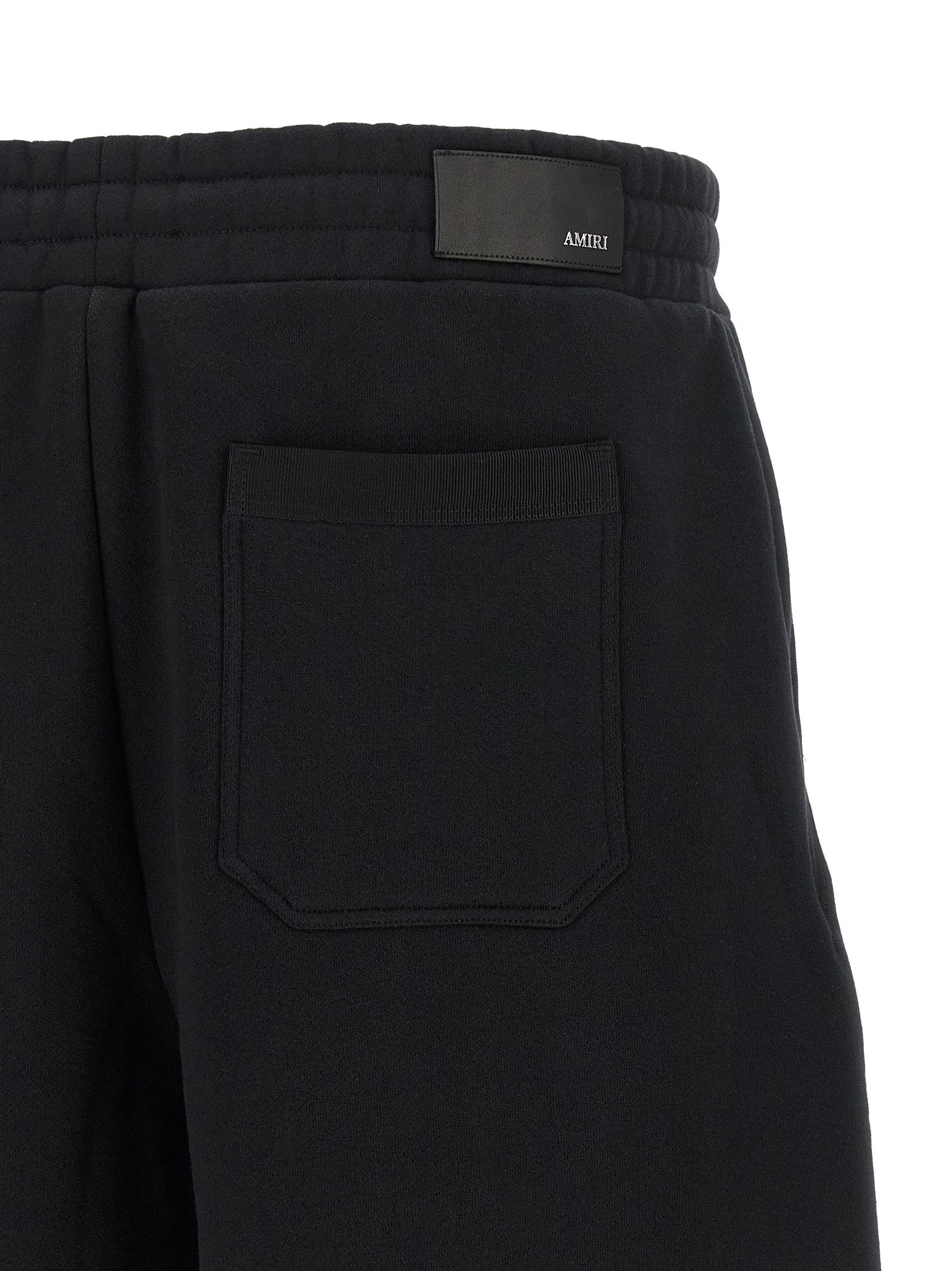 Black Cotton Bermuda Shorts