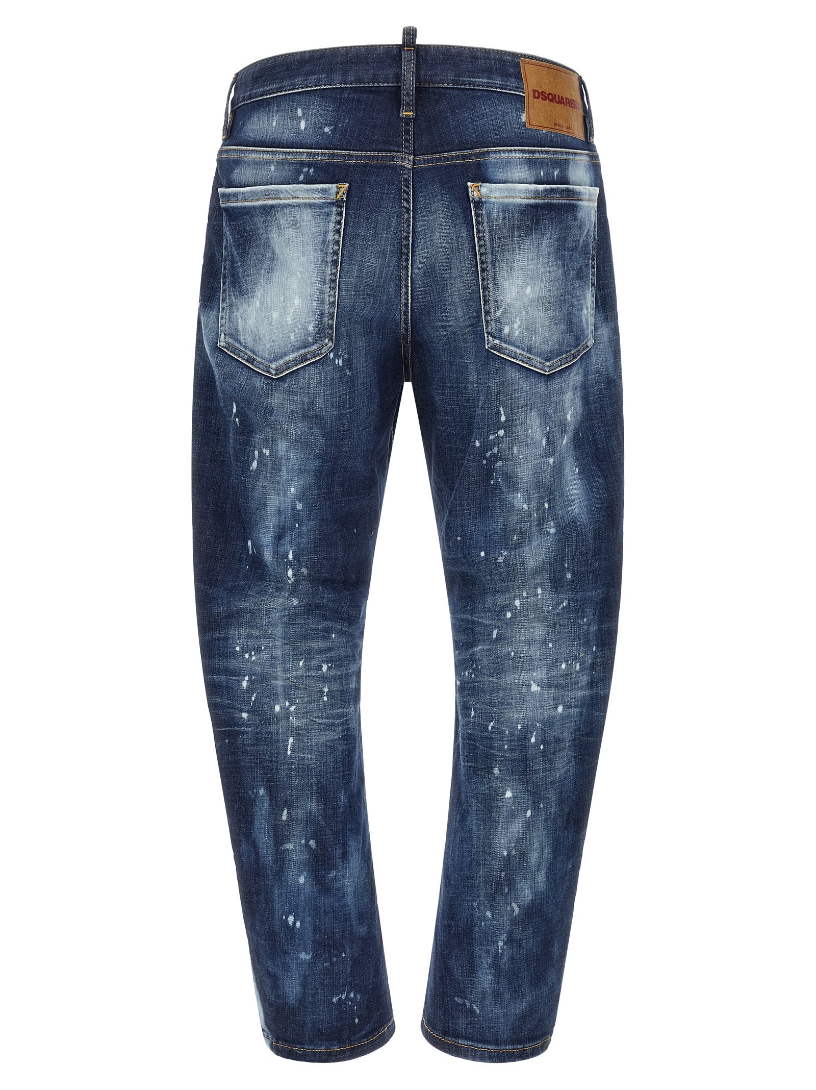 Blue Cotton Slim Fit Jeans