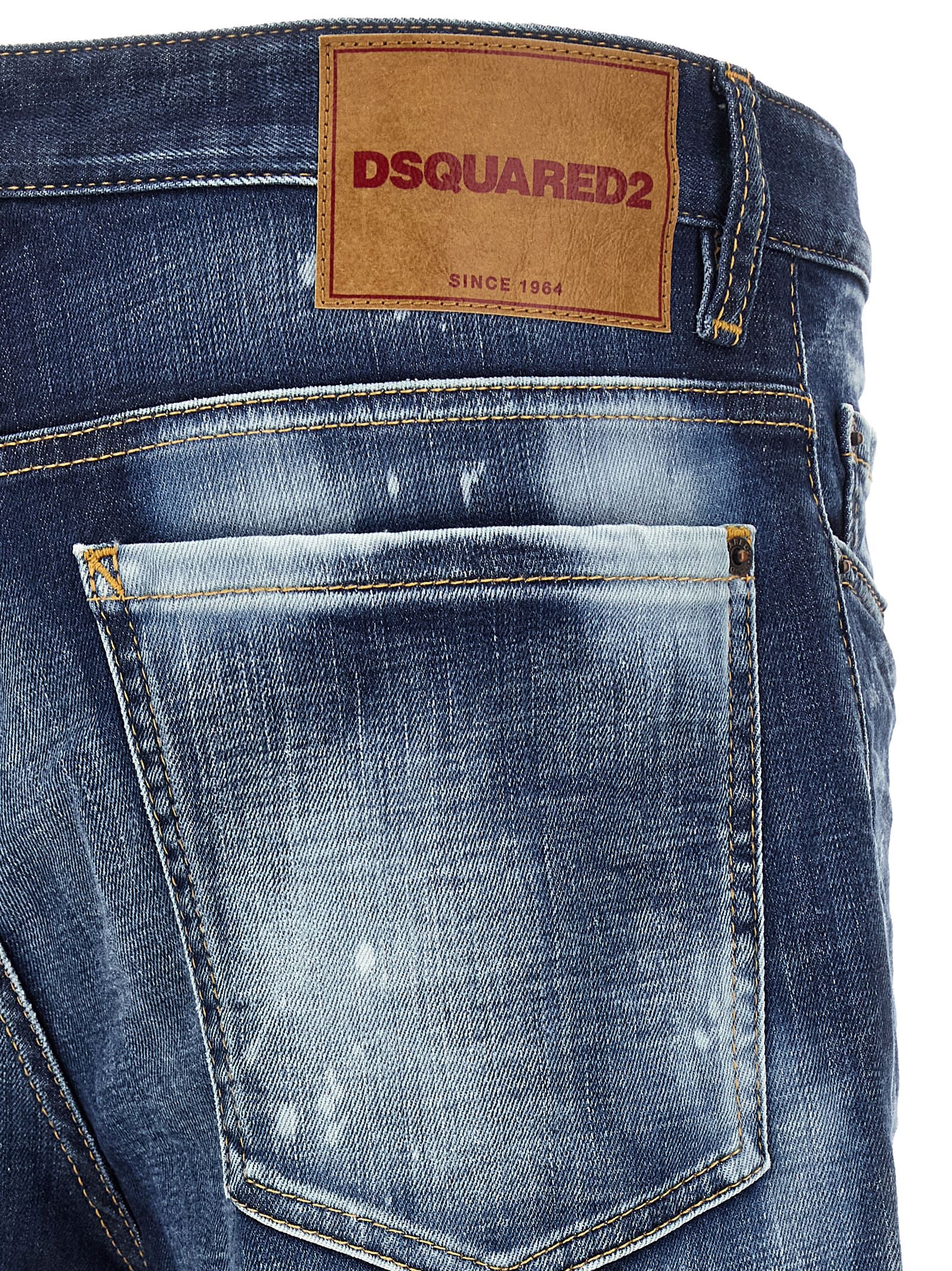 Blue Cotton Slim Fit Jeans