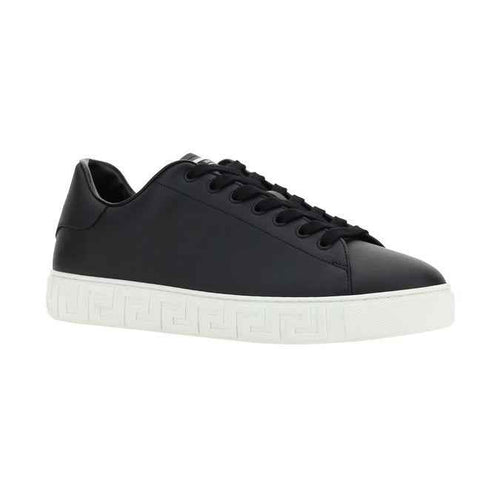 Black Calf Leather Bos Taurus Low Top Sneakers