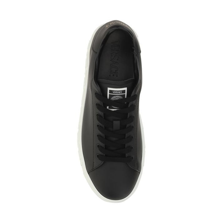 Black Calf Leather Bos Taurus Low Top Sneakers