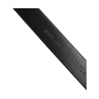Black Calf Leather Classic Silver Buckle Belt