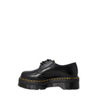 Black Leather Lace-Up Boots