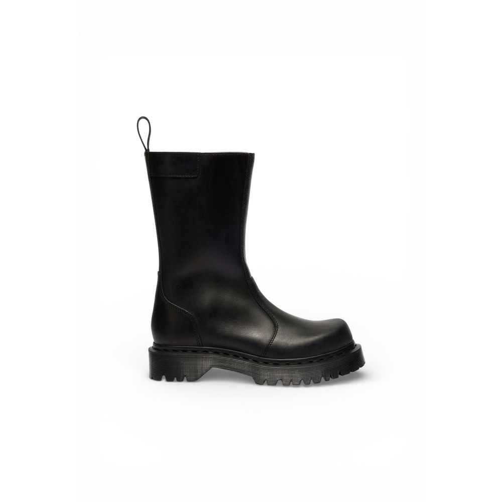 Black Leather Ankle Boots