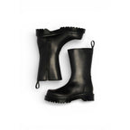 Black Leather Ankle Boots