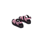 Pink Leather Platform Sandals