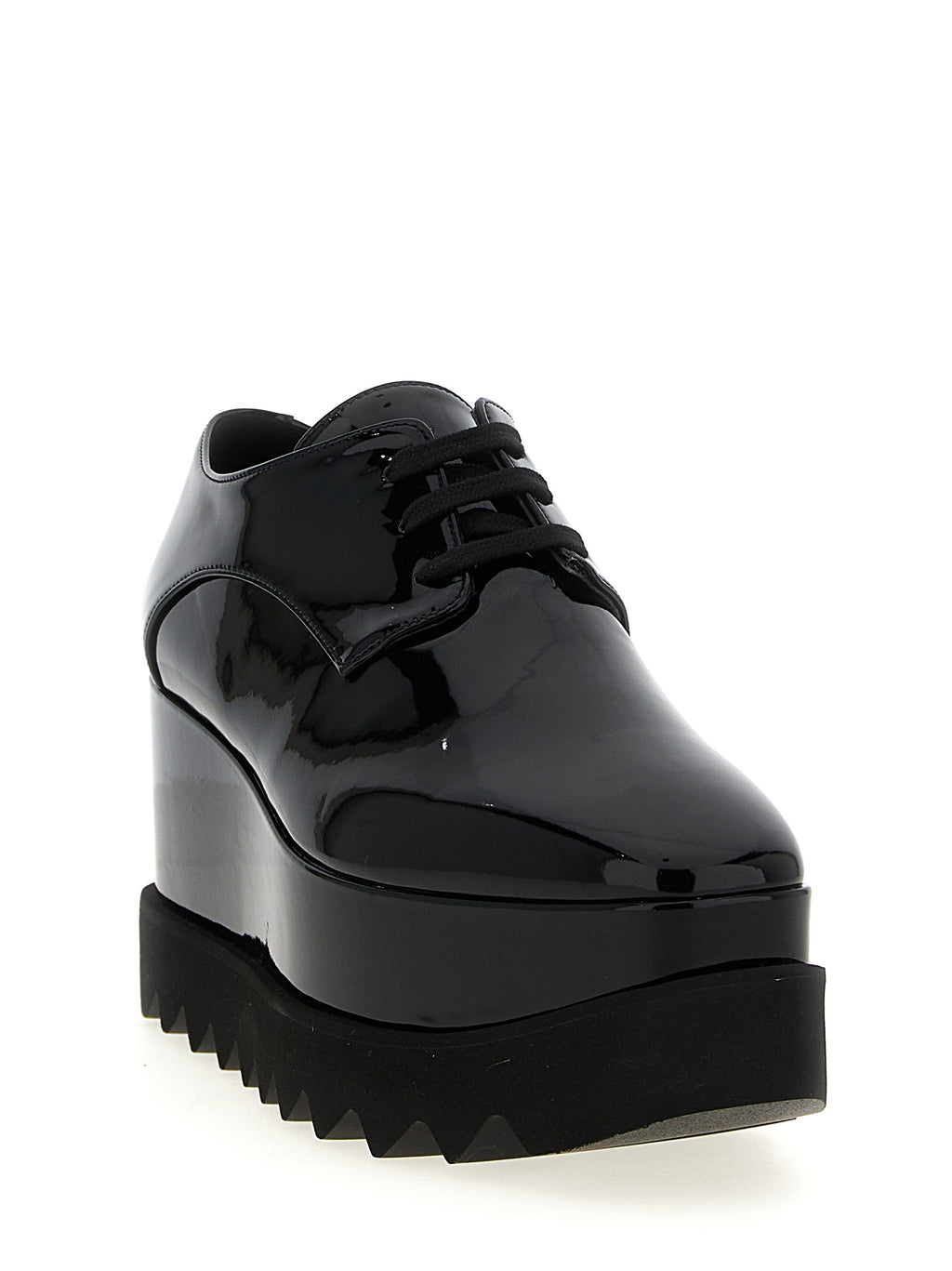 Black Polyethylene Wedge Sandals