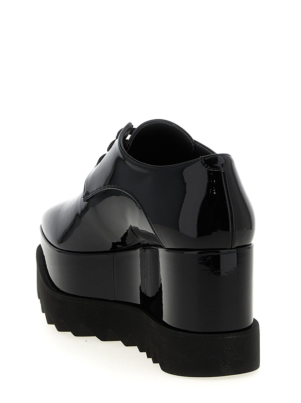 Black Polyethylene Wedge Sandals