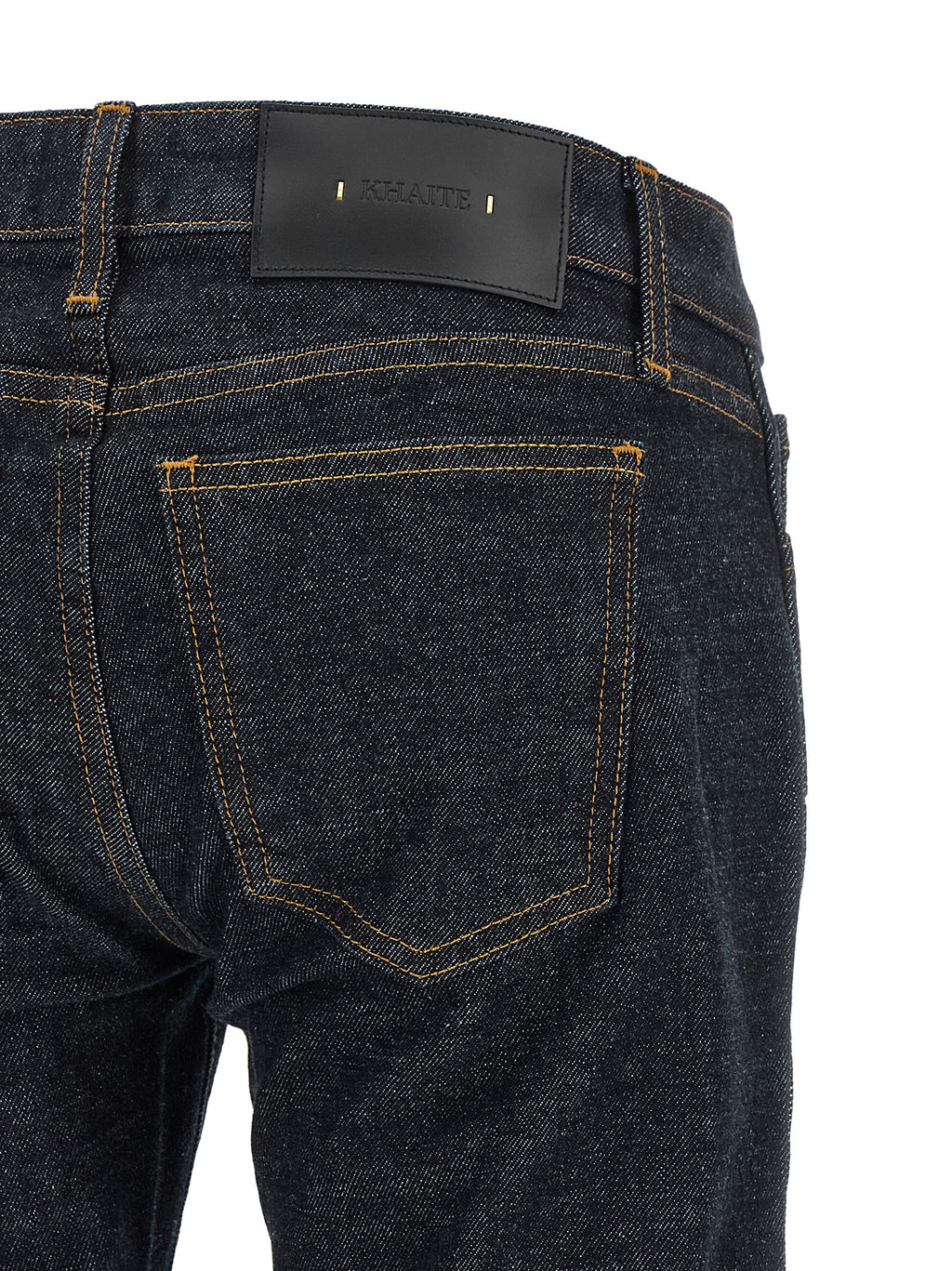 Blue Cotton Flared Jeans
