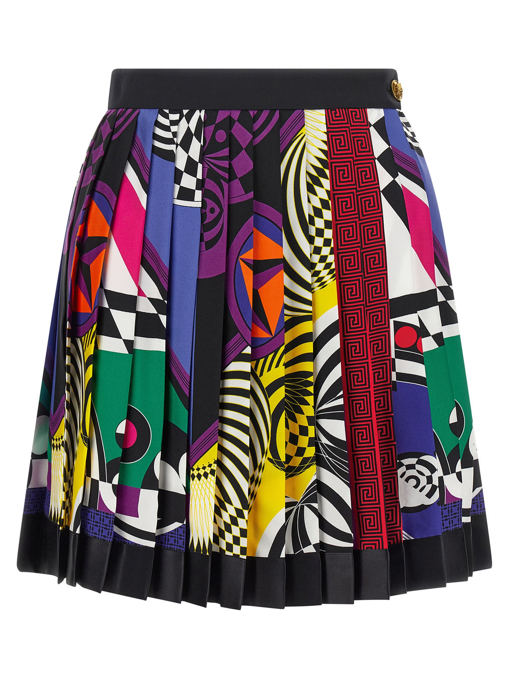 Multicolor Silk Long Skirt