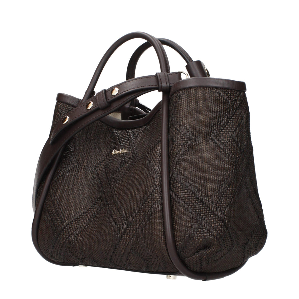 Brown Raffia Handbag