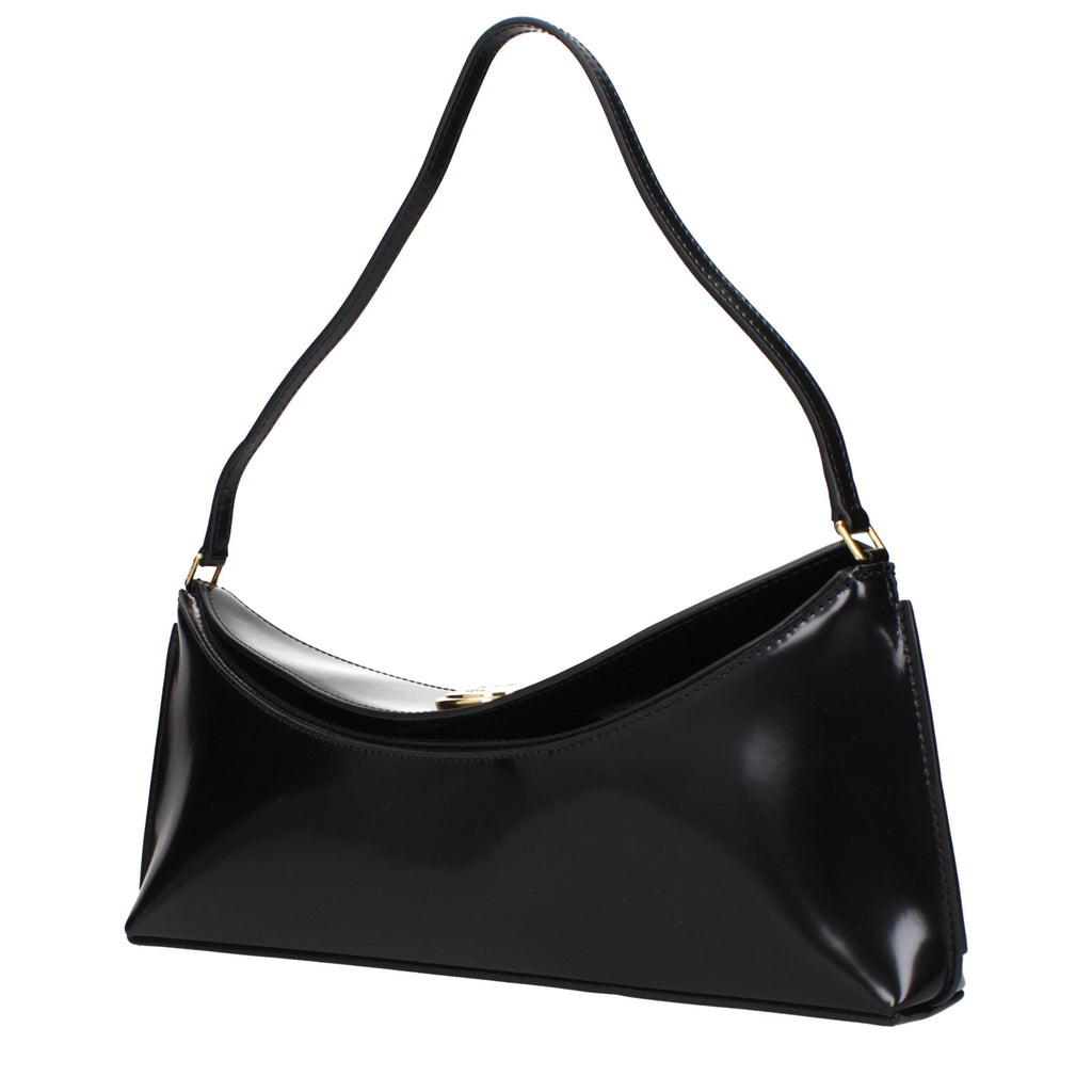 Black Leather Shoulder Bag