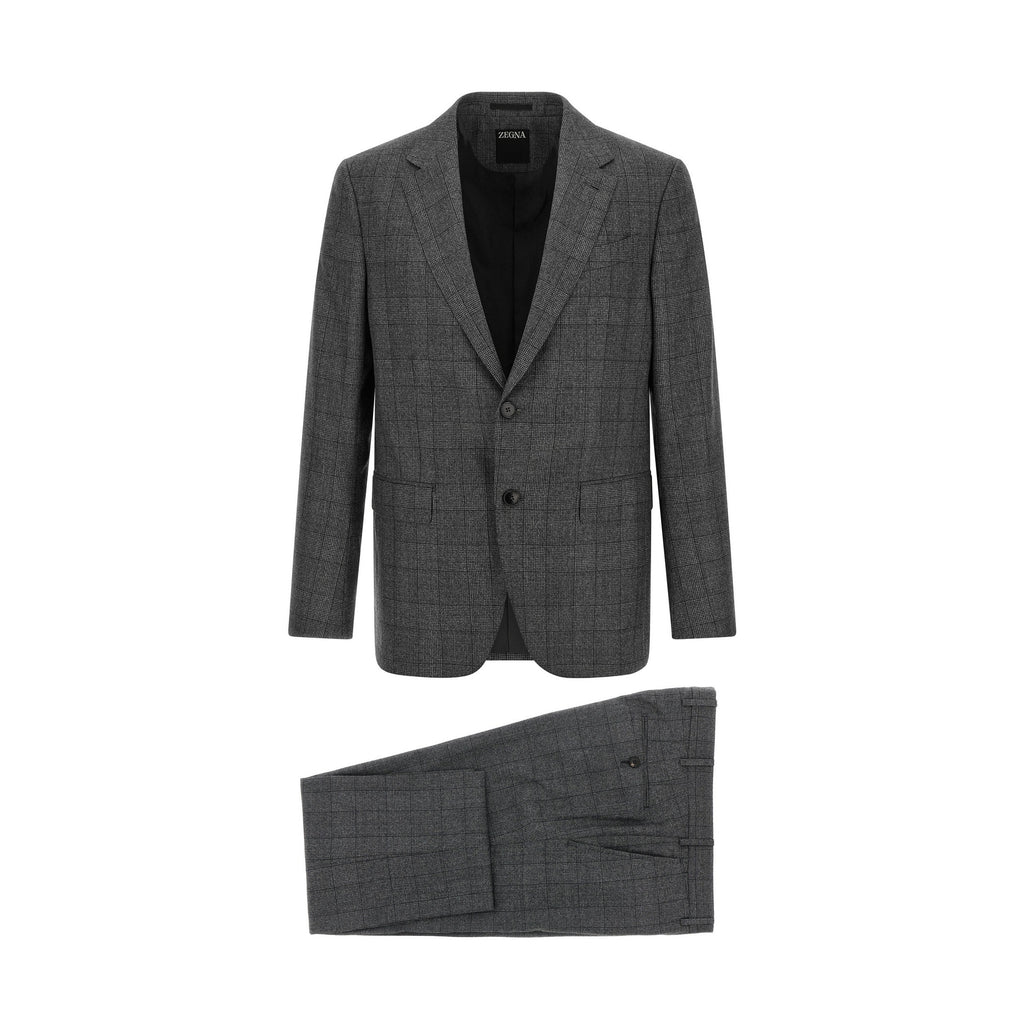 Gray Wool Two-Piece Suit