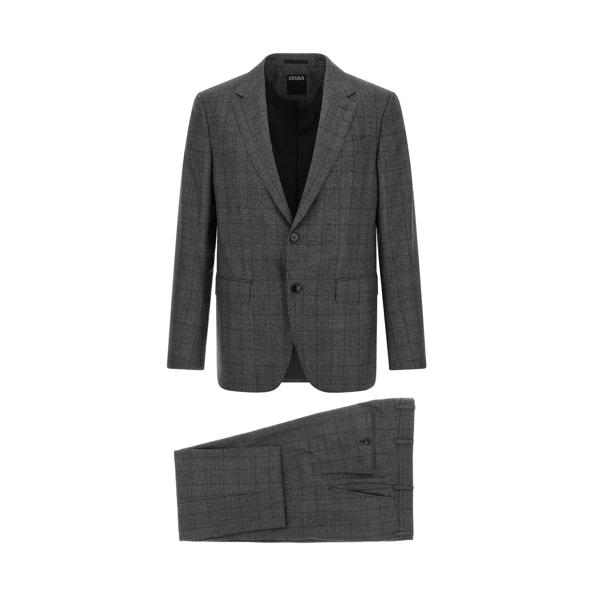 Gray Wool Two-Piece Suit