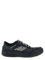 Black Calfskin Athletic Sneakers