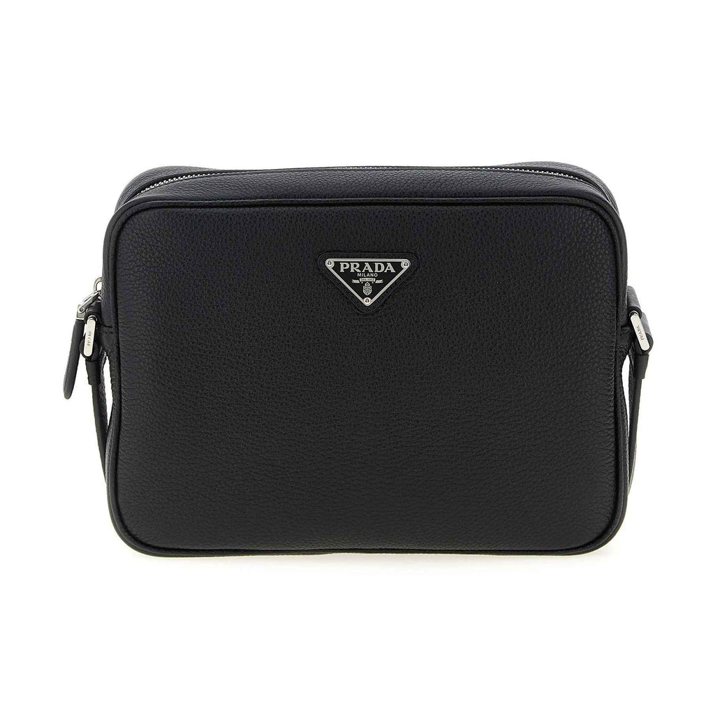 Black Calfskin Crossbody Bag