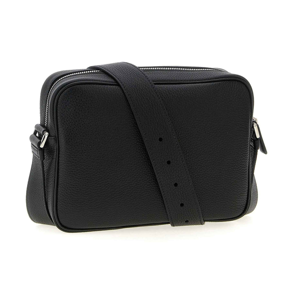Black Calfskin Crossbody Bag