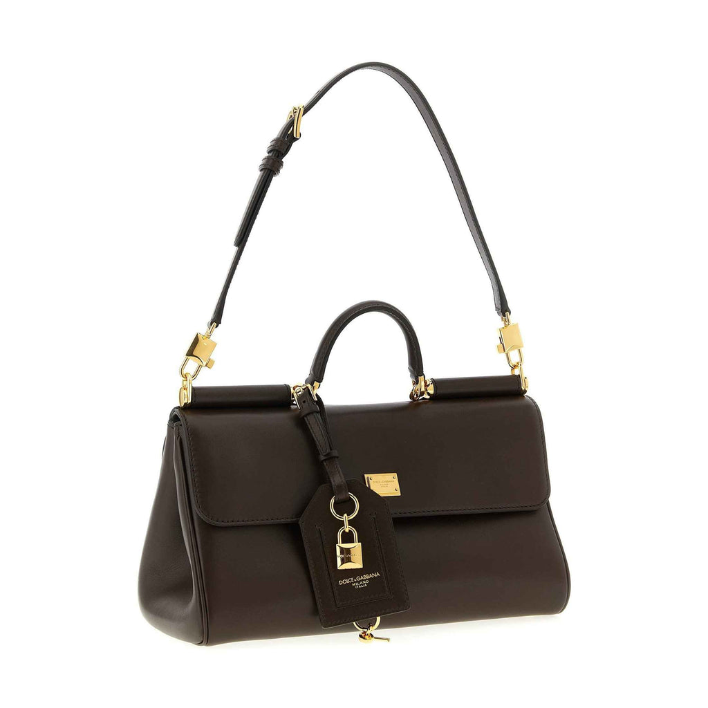 Brown Calfskin Crossbody Bag