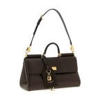 Brown Calfskin Crossbody Bag