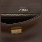 Brown Calfskin Crossbody Bag
