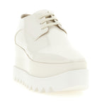 White Polyethylene Wedge Sandals