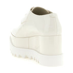 White Polyethylene Wedge Sandals