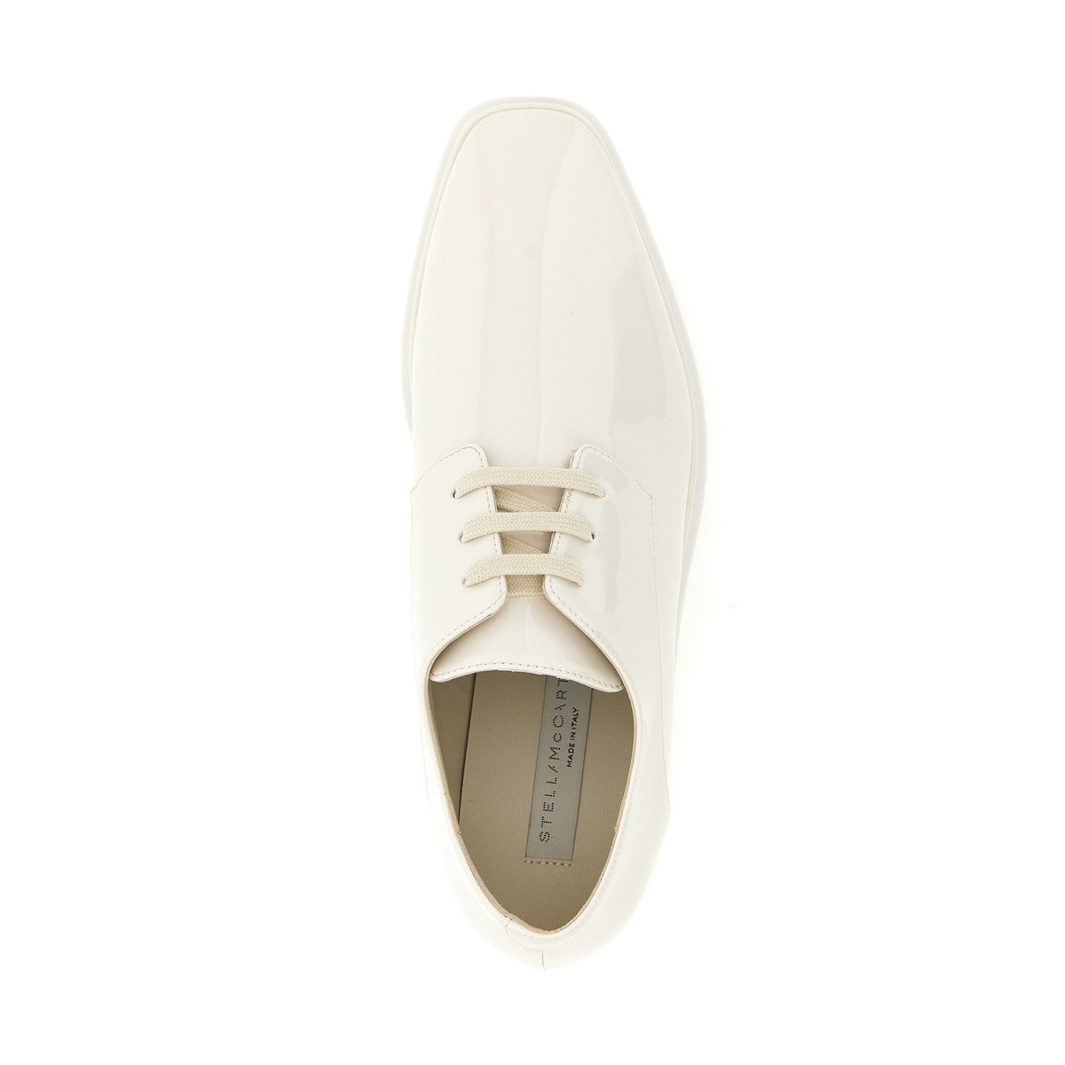 White Polyethylene Wedge Sandals