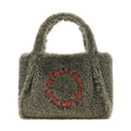 Gray Polyester Tote Bag