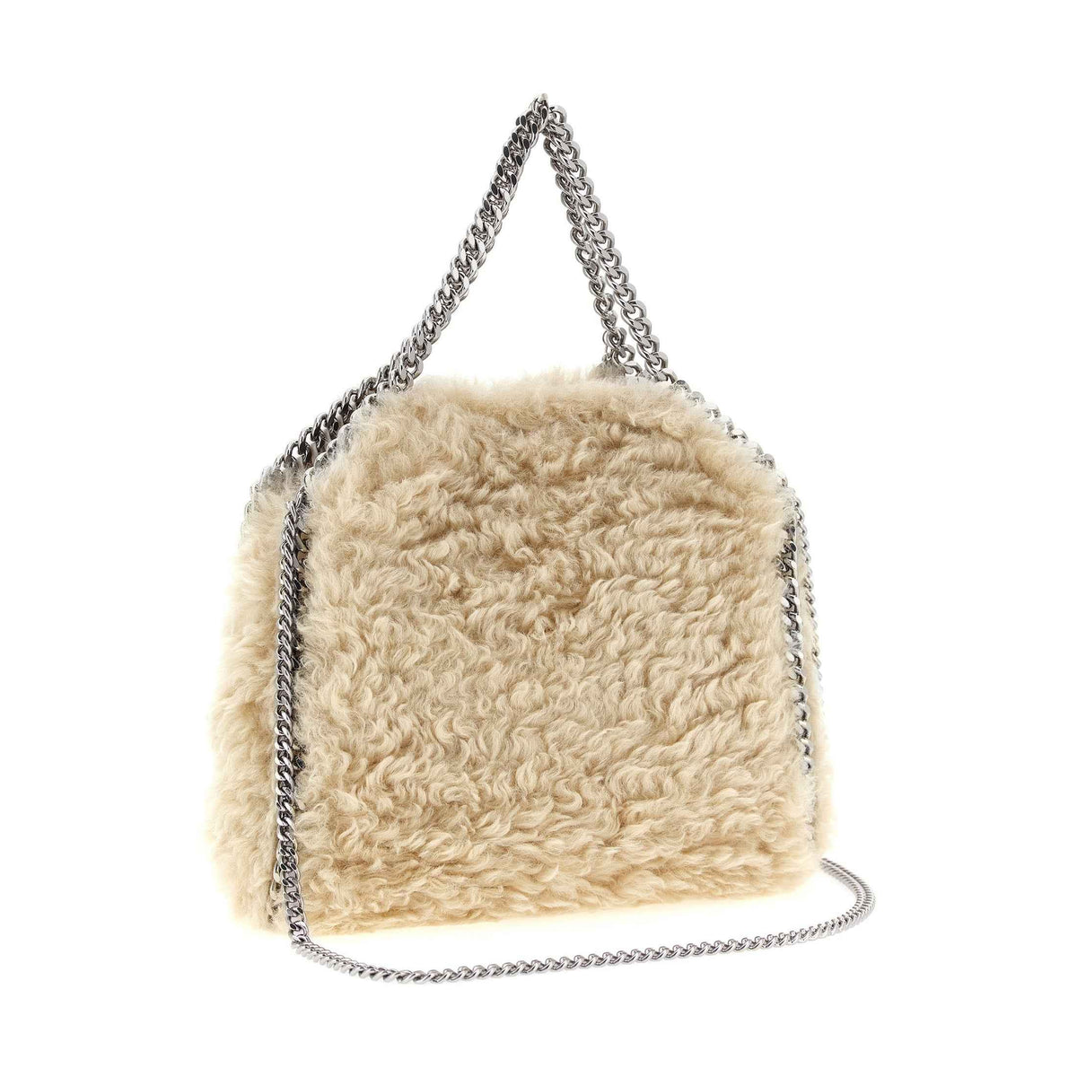 Beige Polyester Handbag
