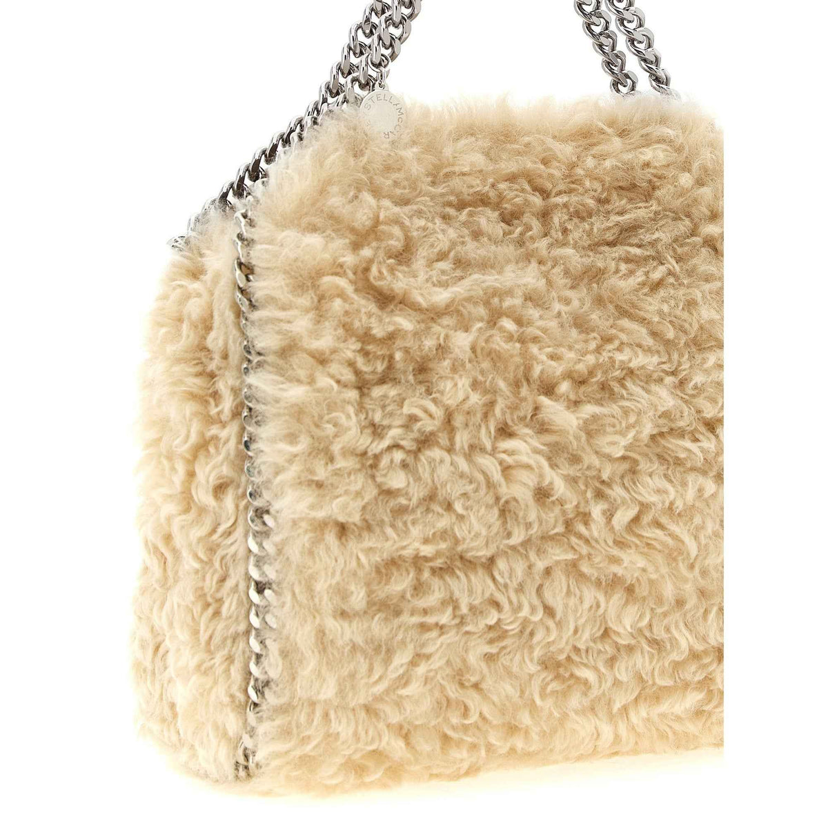 Beige Polyester Handbag